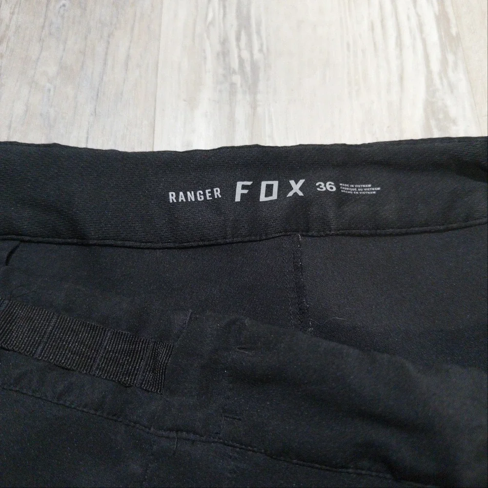 Fox Ranger Running Mountain Bike Shorts Mens 36 Black MTB Cycling Trail - Picture 5 of 6